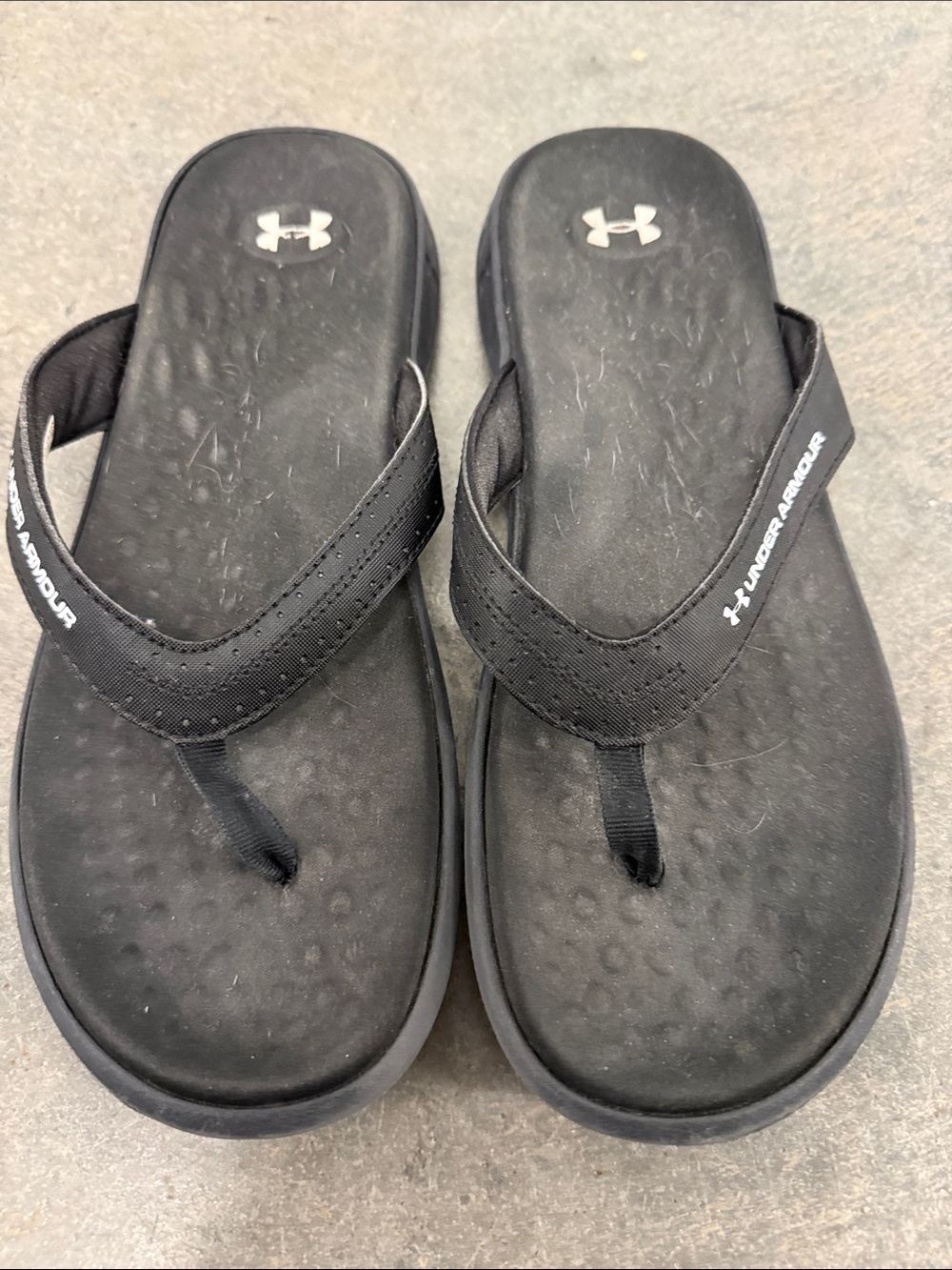 Under Armour Black Foam Flip Flop Sandals